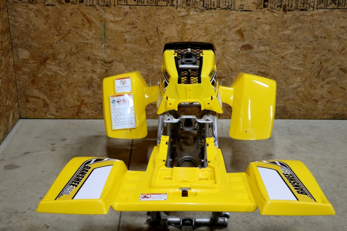 Yamaha Banshee fenders gas tank plastic graphics YELLOW + CARBON GRILL 2006 50th 6