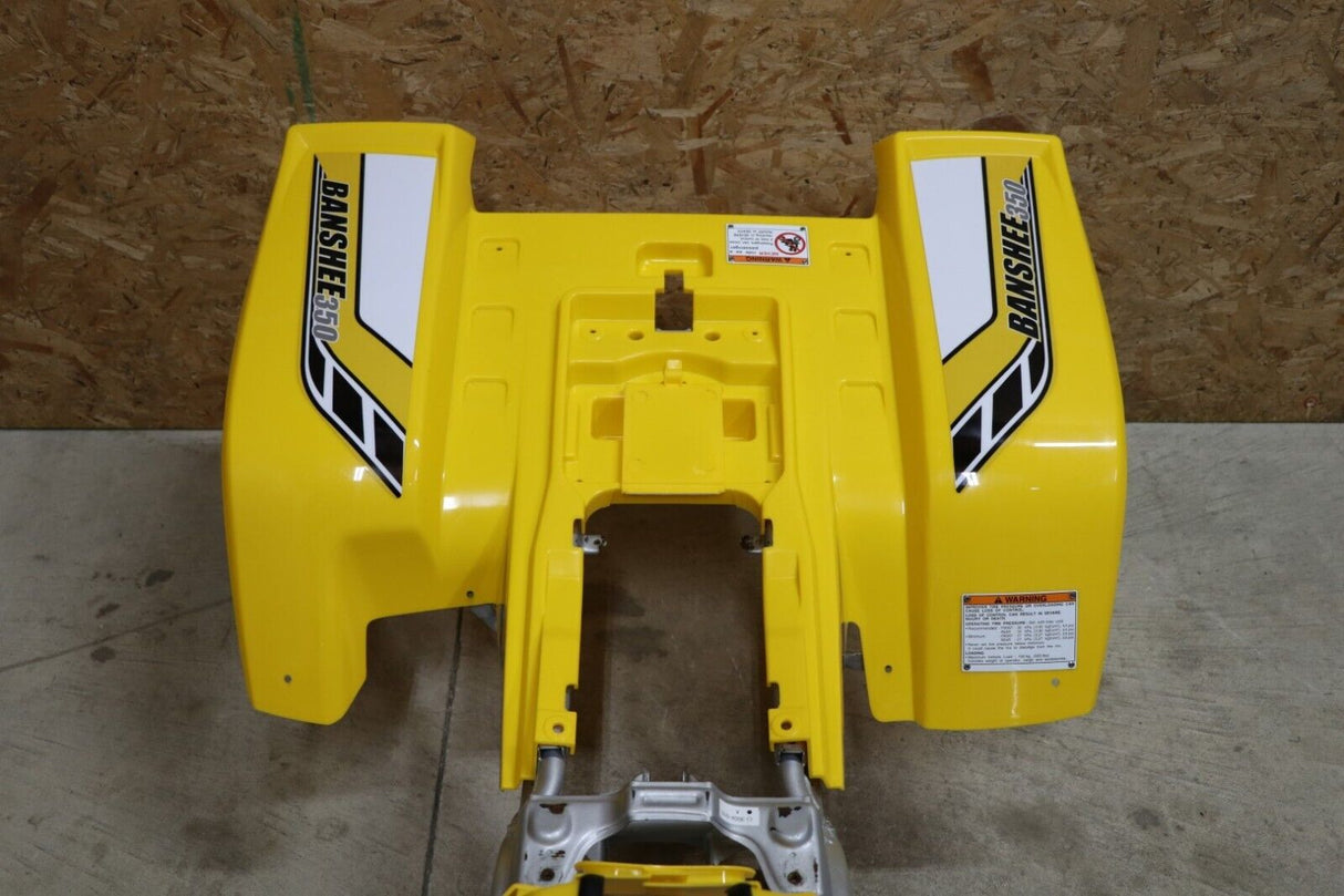 Yamaha Banshee fenders gas tank plastic graphics YELLOW + CARBON GRILL 2006 50th 7