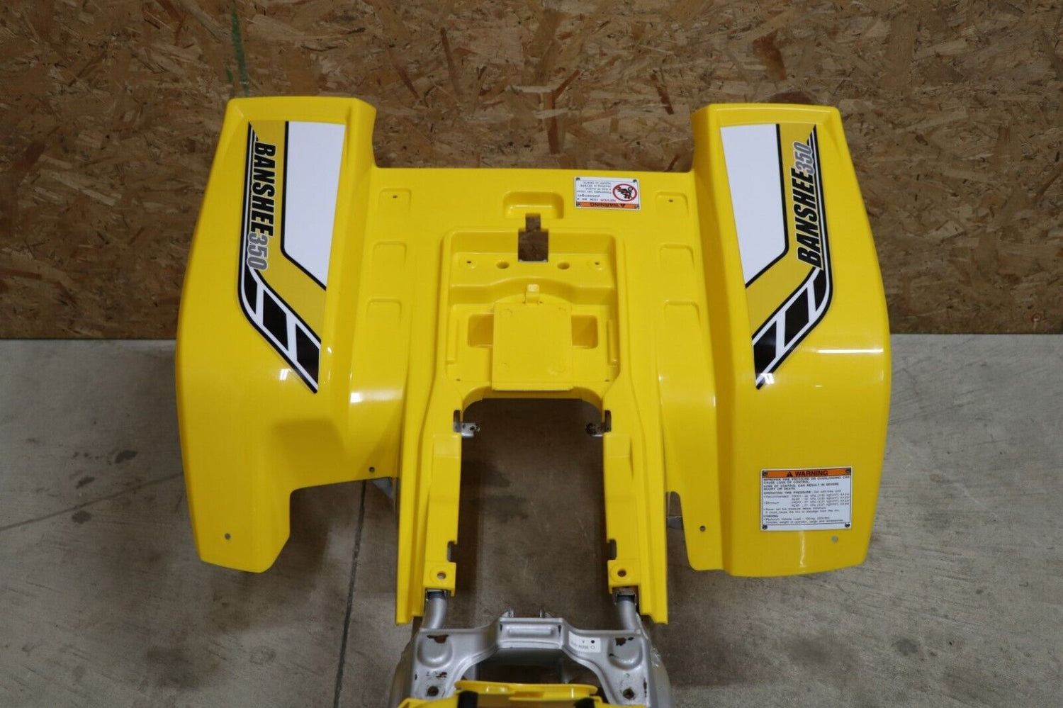 Yamaha Banshee fenders gas tank plastic graphics YELLOW + CARBON GRILL 2006 50th 7