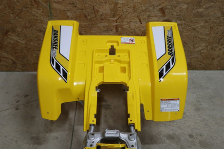 Yamaha Banshee fenders gas tank plastic graphics YELLOW + CARBON GRILL 2006 50th 7