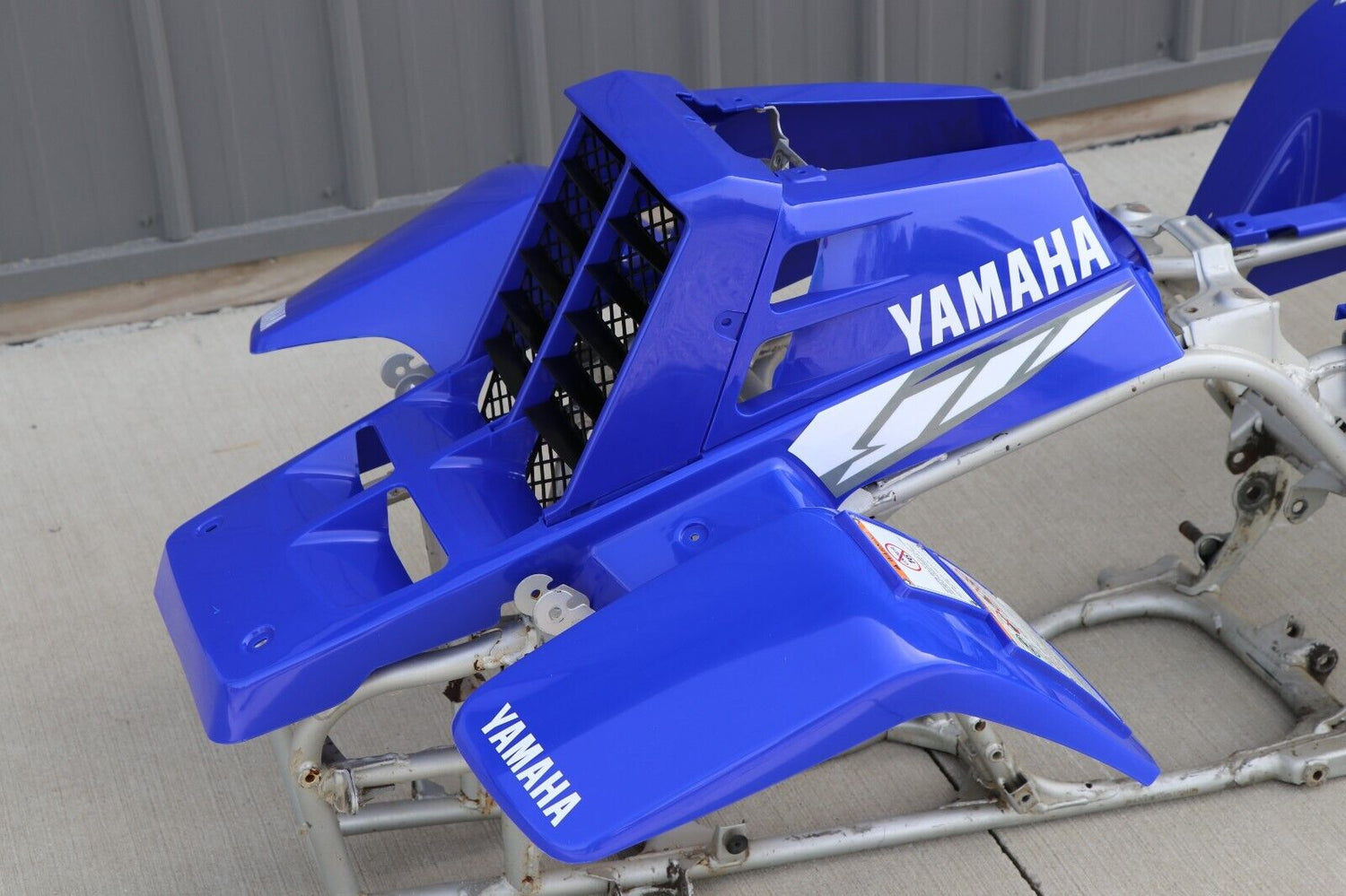 Yamaha Banshee Fenders + Gas Tank Plastic + Rad Cover Grill + Graphics Blue 2004 3
