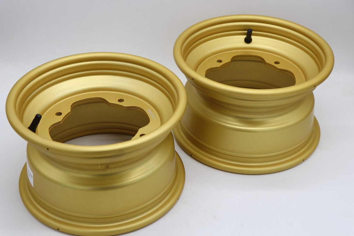 2 x 10" front aluminum wheels rims 4x156 Yamaha Banshee Blaster Warrior GOLD 1