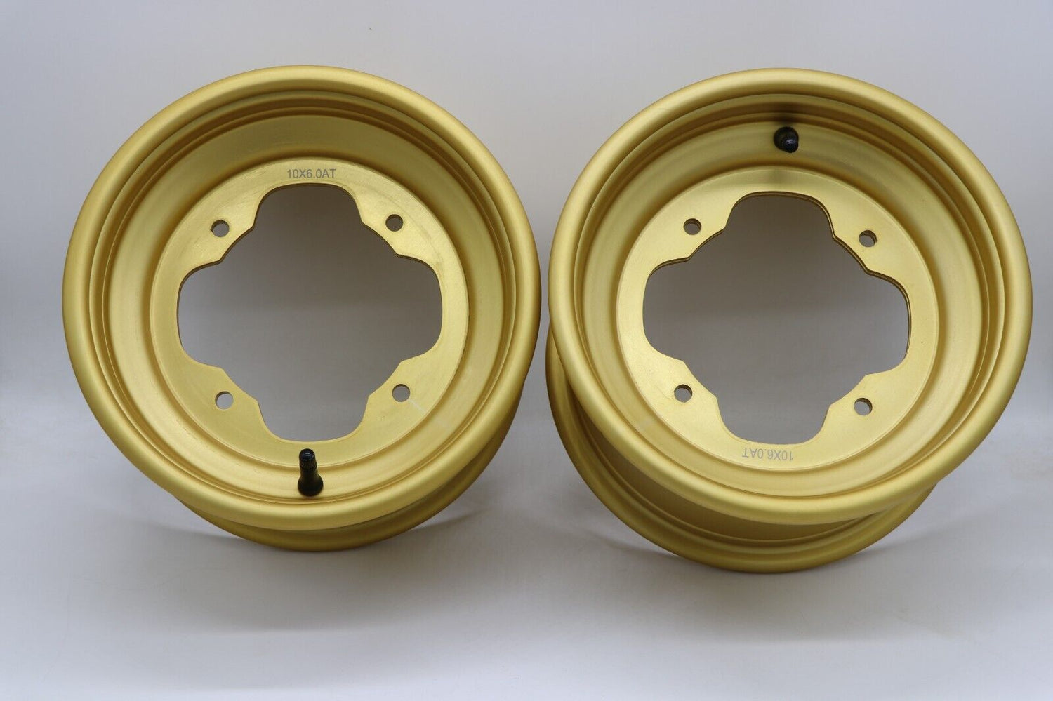 2 x 10" front aluminum wheels rims 4x156 Yamaha Banshee Blaster Warrior GOLD 2