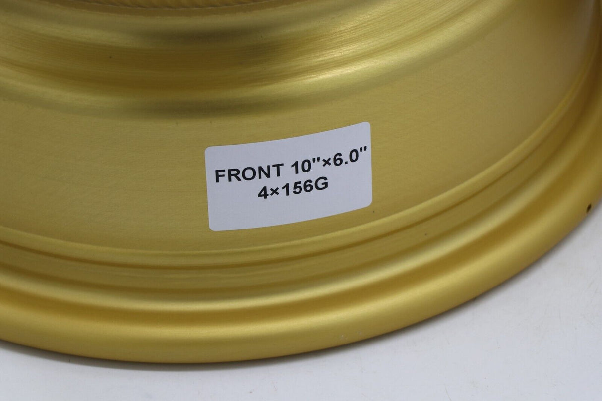 2 x 10" front aluminum wheels rims 4x156 Yamaha Banshee Blaster Warrior GOLD 10