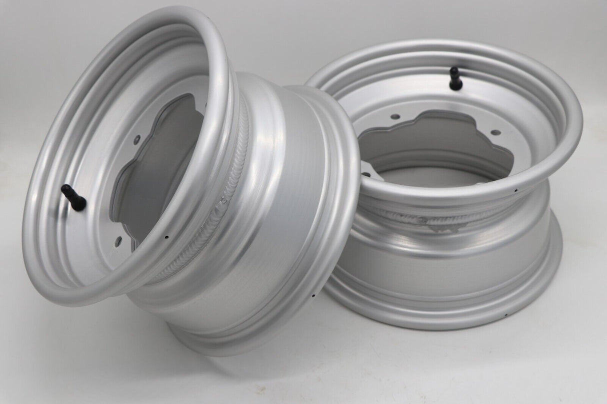 2 x 10" front aluminum wheels rims 4x156 Yamaha Banshee Raptor YFZ450r SILVER 2