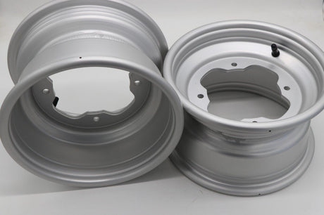 2 x 10" front aluminum wheels rims 4x156 Yamaha Banshee Raptor YFZ450r SILVER 8