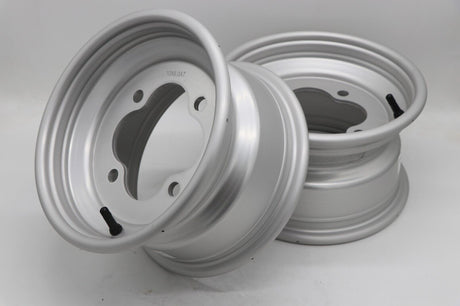 2 x 10" front aluminum wheels rims 4x144 HONDA 450r 400EX 300EX 250EX SILVER 2