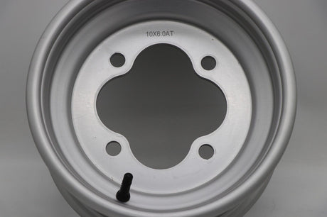 2 x 10" front aluminum wheels rims 4x144 HONDA 450r 400EX 300EX 250EX SILVER 9