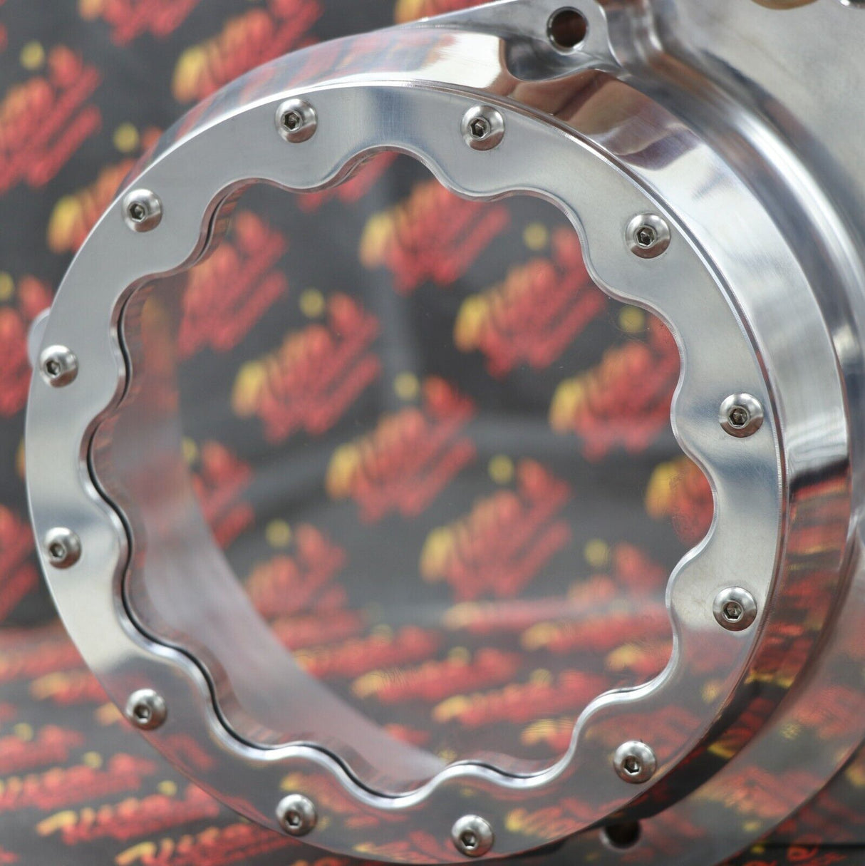 BILLET ALUMINUM STATOR COVER CLEAR WINDOW + 2 INSERTS FOR YAMAHA BANSHEE SILVER 6