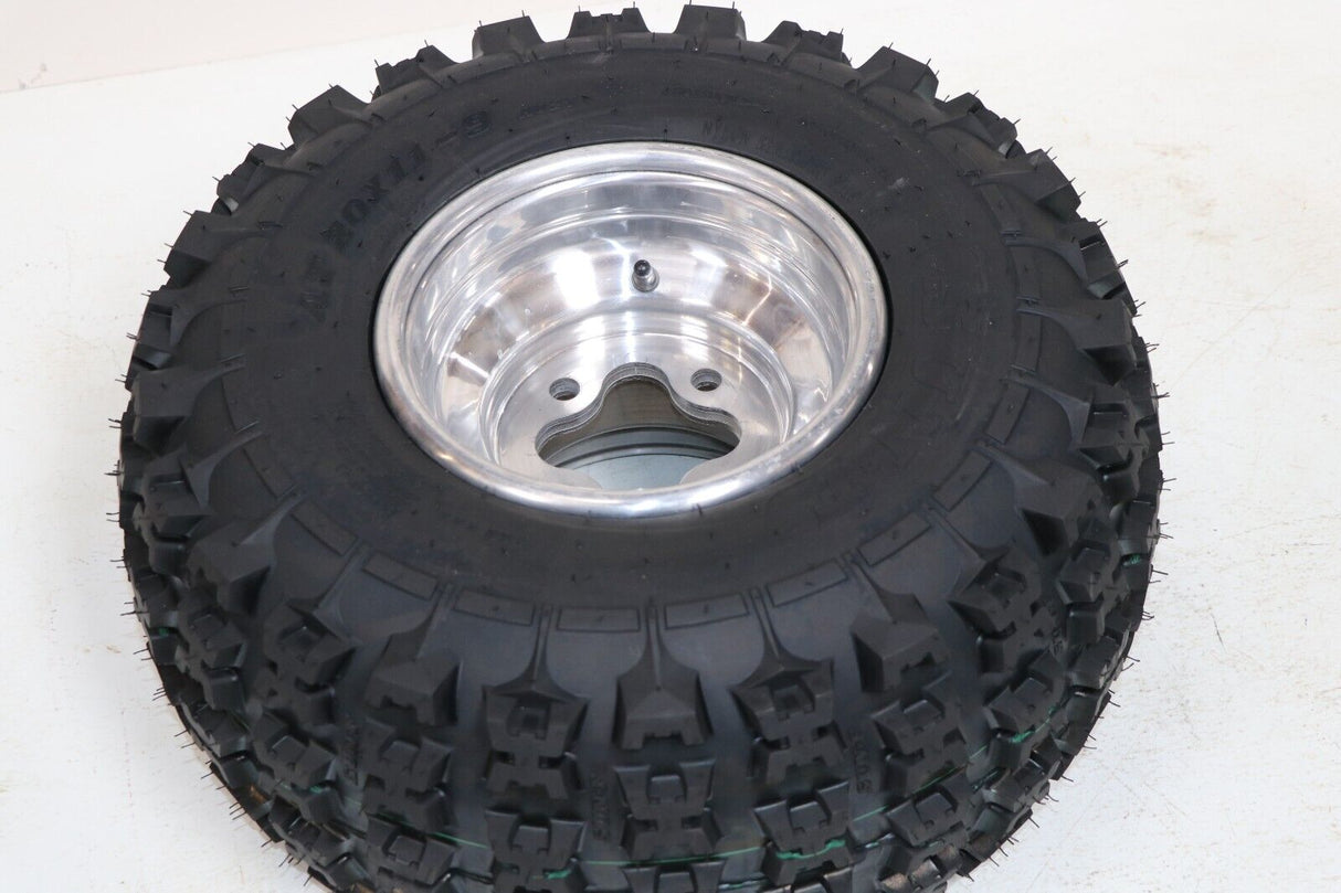 NEW 20x11x9 rear tires + wheels rims HONDA 450r 400EX 300EX TRX250r POLISHED 4