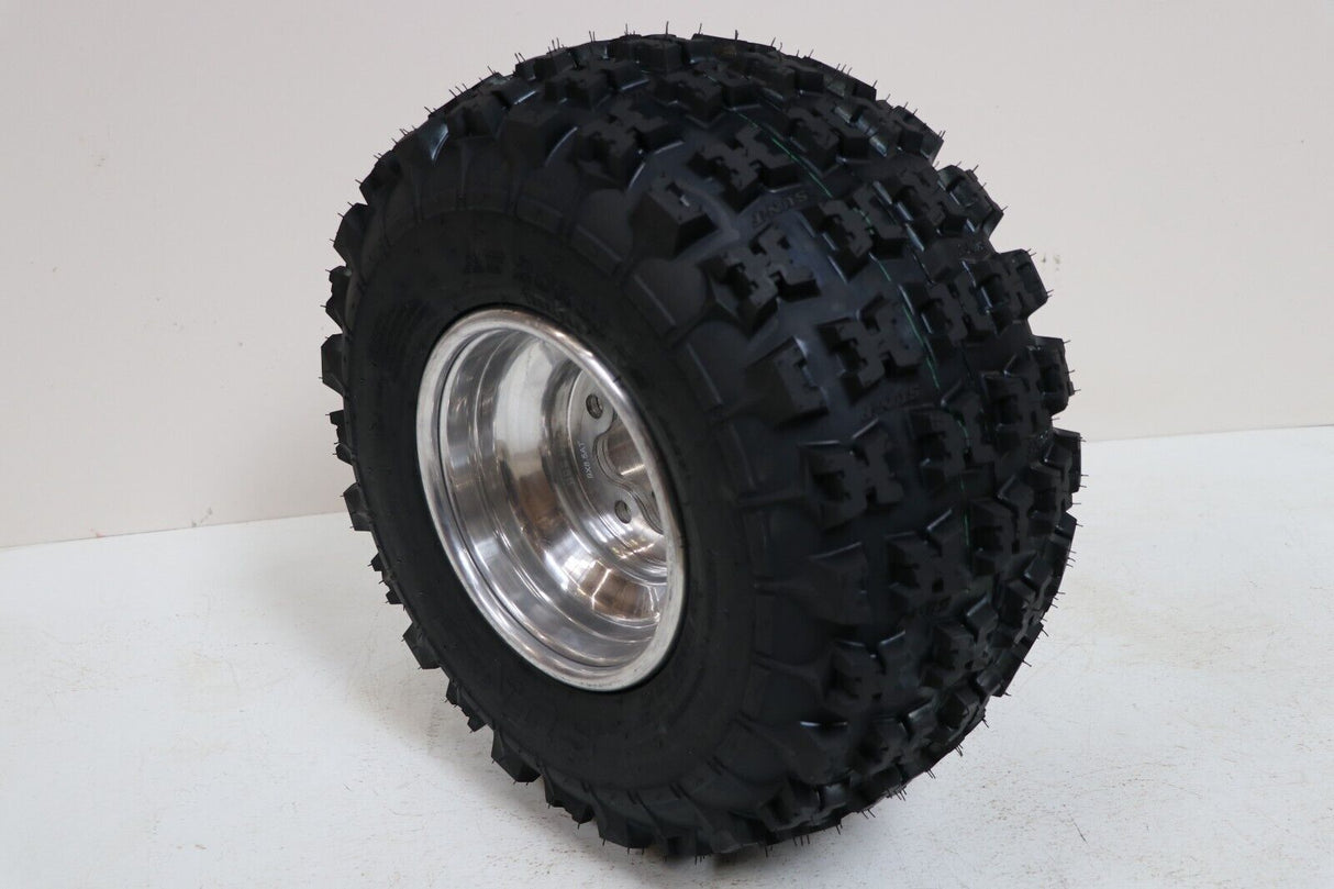 NEW 20x11x9 rear tires + wheels rims HONDA 450r 400EX 300EX TRX250r POLISHED 6