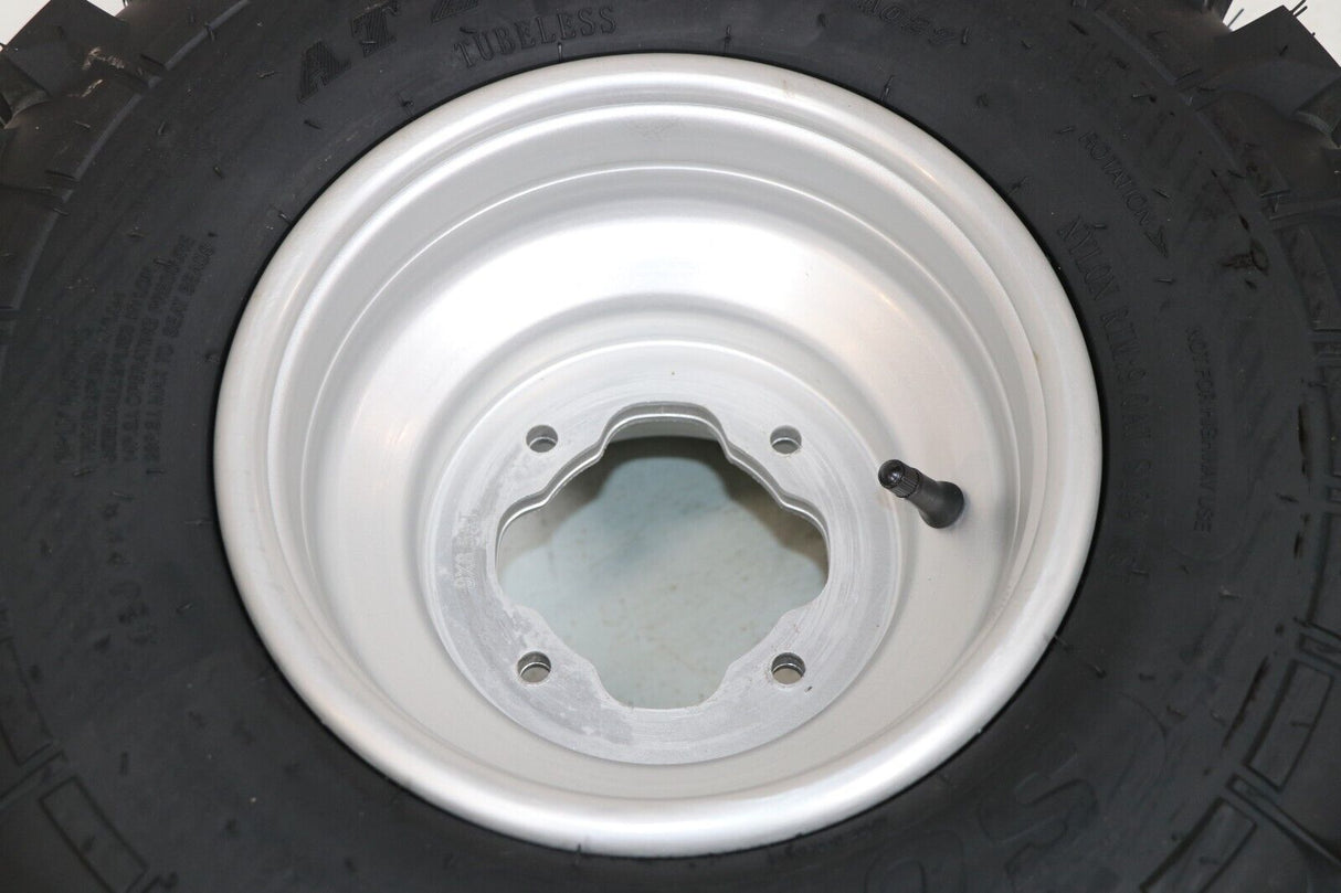 NEW 20x11x9 rear tires + wheels rims Yamaha Banshee Raptor YFZ450 SILVER 5