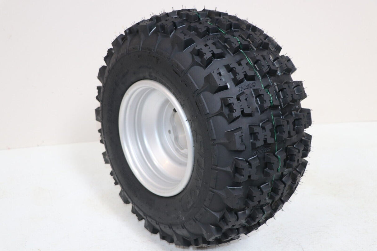 NEW 20x11x9 rear tires + wheels rims Yamaha Banshee Raptor YFZ450 SILVER 6