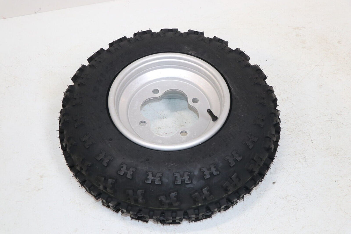 NEW 21x7x10 front tires + wheels rims HONDA 450r 400EX 300EX TRX250r SILVER 3