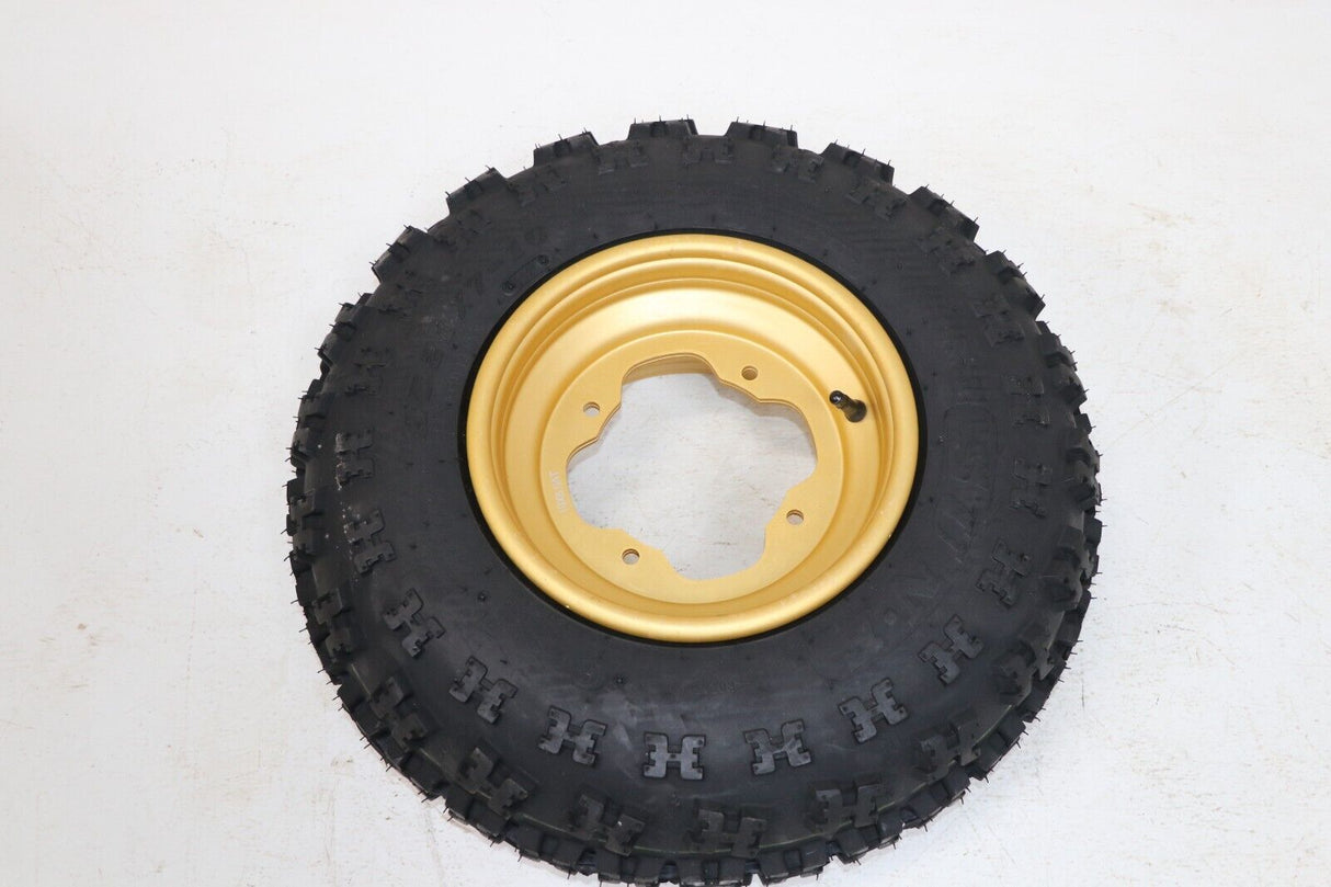 NEW 21x7x10 front tires + wheels rims Yamaha Banshee Raptor YFZ450 GOLD 3