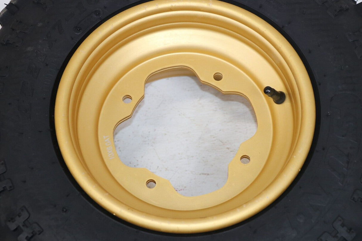 NEW 21x7x10 front tires + wheels rims Yamaha Banshee Raptor YFZ450 GOLD 4