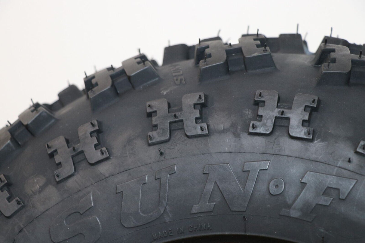 NEW 21x7x10 front tires + wheels rims HONDA 450r 400EX 300EX TRX250r POLISHED 7