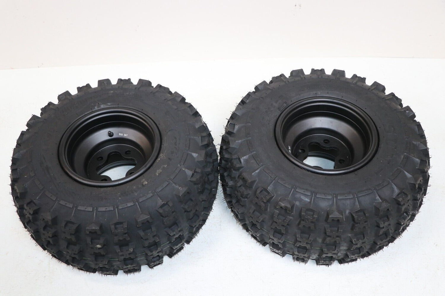 NEW 20x11x9 rear tires + wheels rims HONDA 450r 400EX 300EX TRX250r BLACK 2