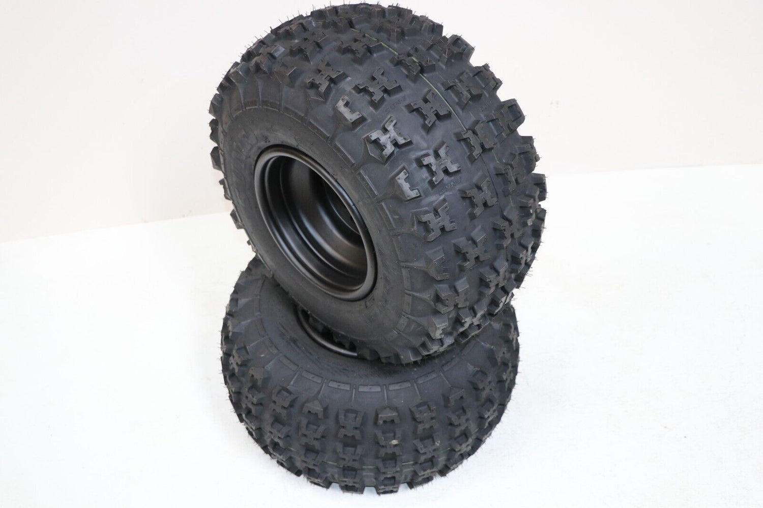 NEW 20x11x9 rear tires + wheels rims HONDA 450r 400EX 300EX TRX250r BLACK 3