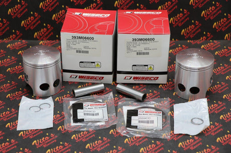 1973-1975 YAMAHA RD350 WISECO 2.00MM / .080" OVERSIZED 66.00MM BORE PISTON KIT 1