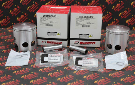 1973-1975 YAMAHA RD350 WISECO 2.00MM / .080" OVERSIZED 66.00MM BORE PISTON KIT 2