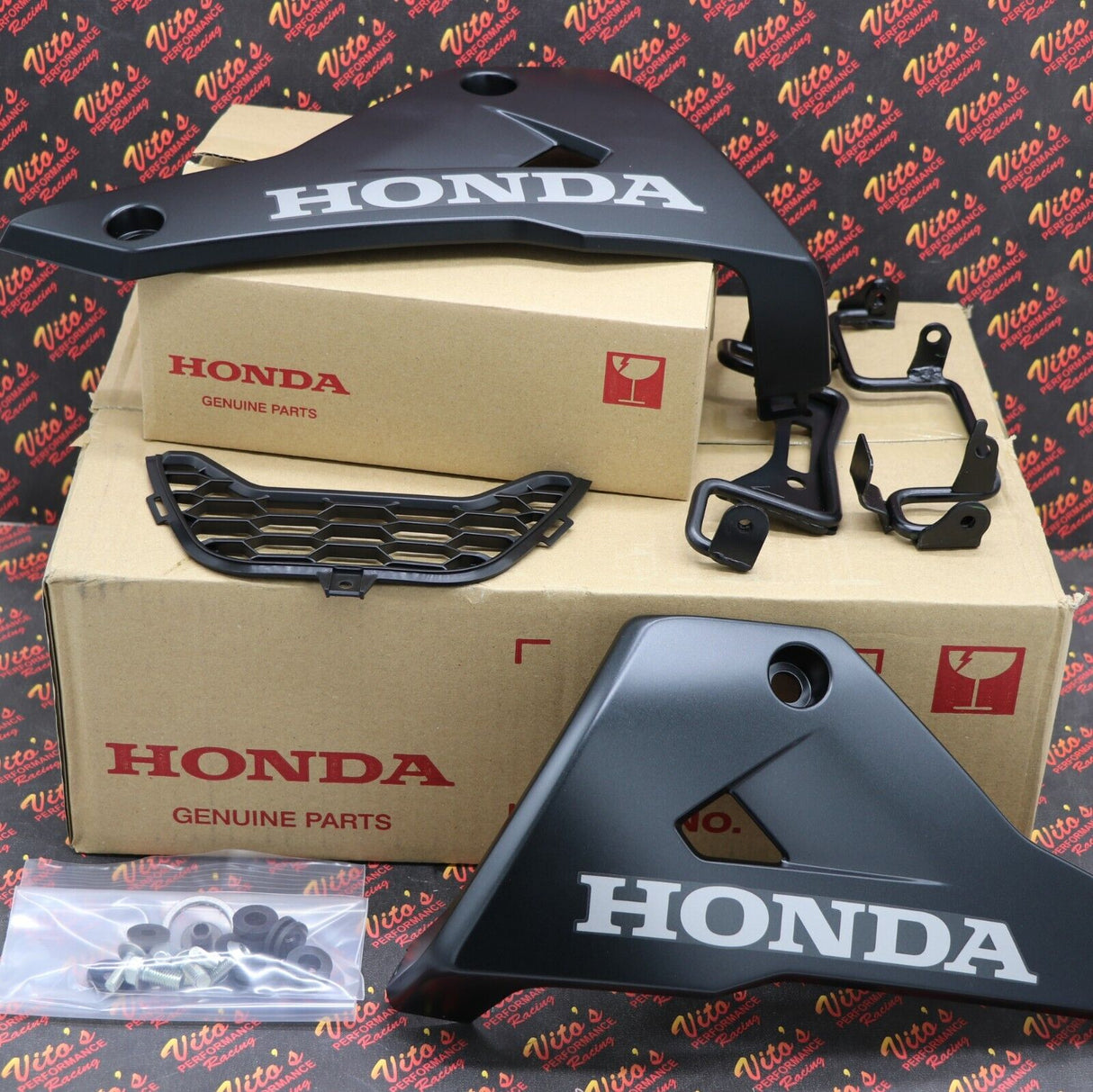 HONDA GROM GENUINE UNDER COWL BELLY PAN OEM + MOUNTING BRACKET KIT 2022-2025 1