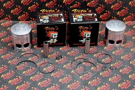 2 X VITO'S PERFORMANCE RD30 RD400 PISTONS + RINGS 64.00 YAMAHA BANSHEE 64.00MM 1