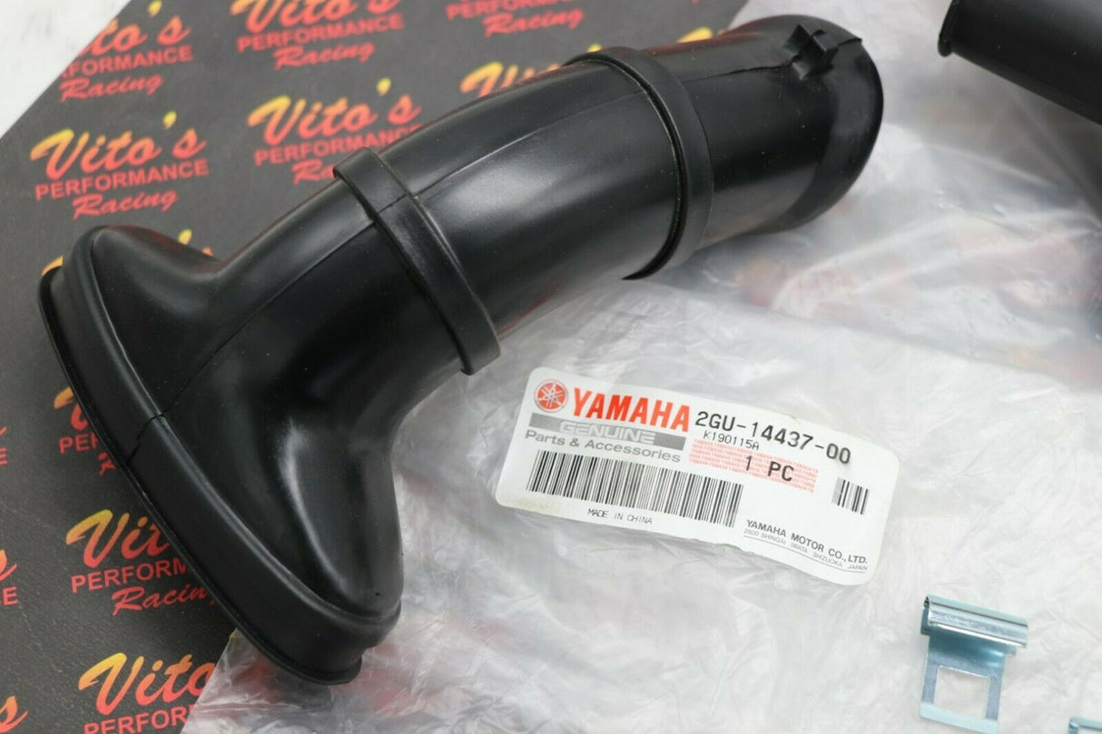 NEW OEM Yamaha Banshee airbox factory LID  SNORKEL + clamps intake 1987-2006 3