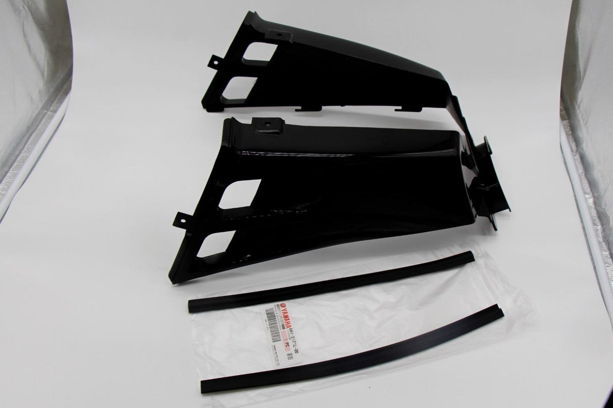 NEW Yamaha Banshee gas tank side covers plastic wrap 1987-2006 BLACK 1
