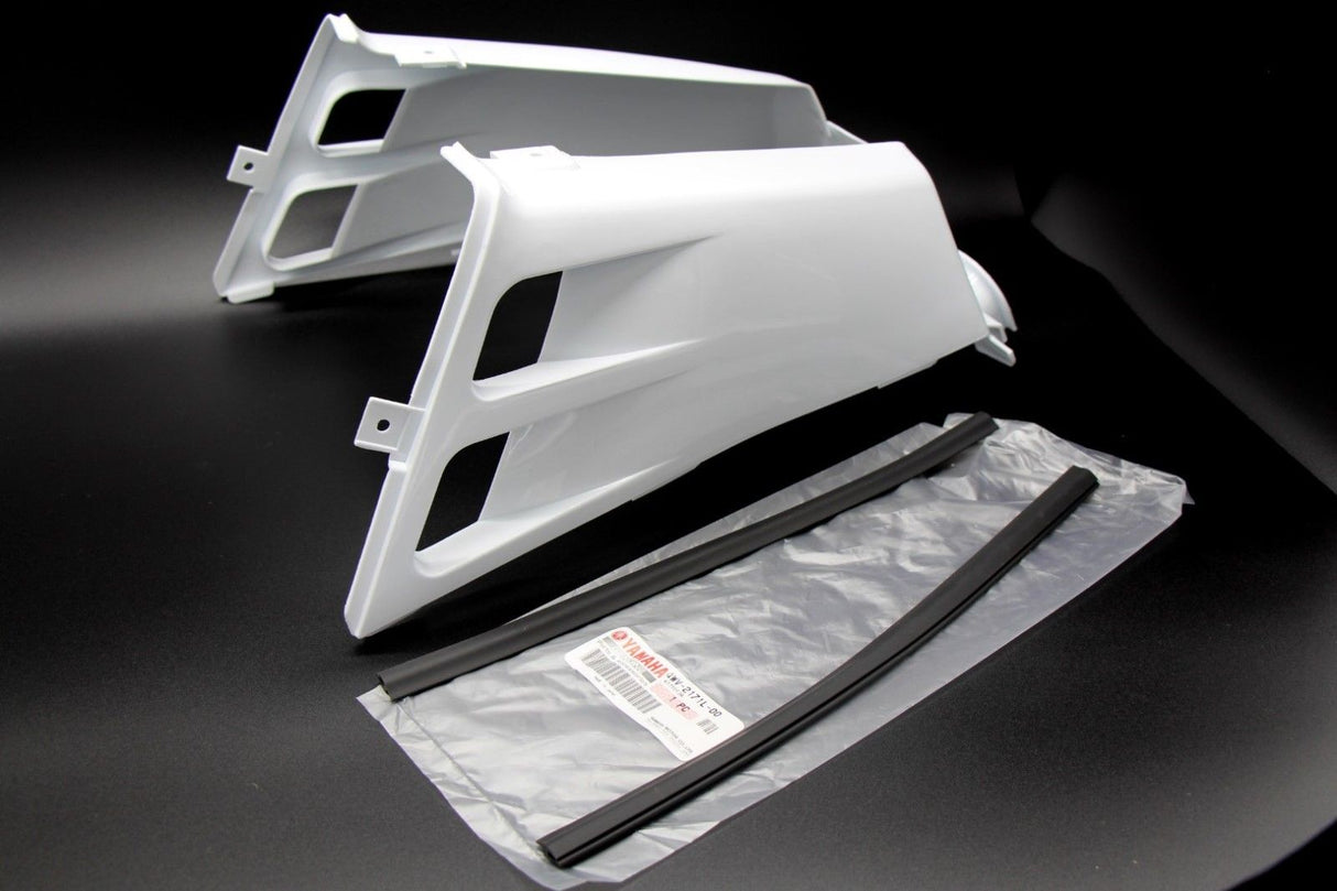 NEW Vito's Yamaha Banshee gas tank side covers plastic wrap 1987-2006 WHITE 1