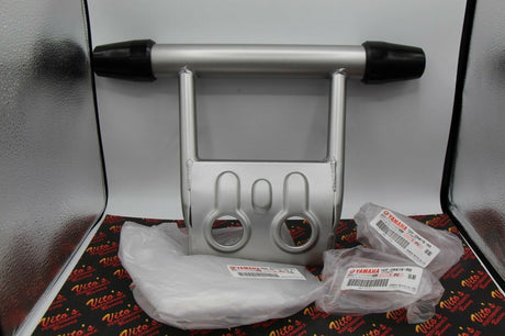 NEW OEM factory Banshee 1987-2006 front bumper guard + rubber end caps SILVER 3