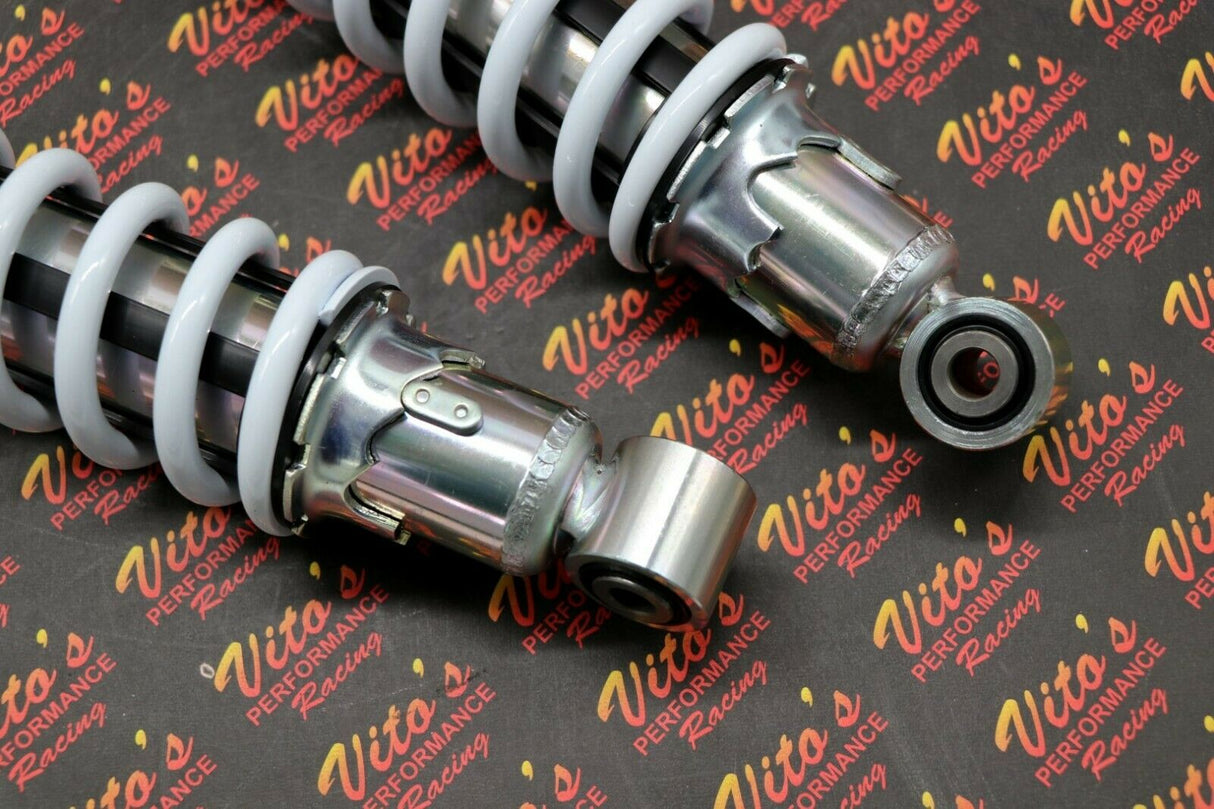 2 x NEW FRONT SHOCKS 1987-2006 Yamaha Banshee ATV springs WHITE 3