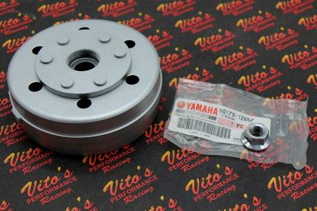 LIGHTENED FLYWHEEL Yamaha Banshee shaved rotor 1987-2006 + NEW OEM nut 1