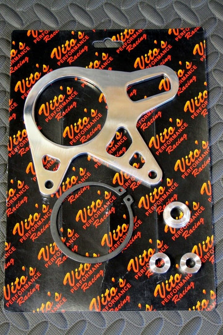 NEW BRAKE STAY Banshee round rear carrier bearing spacers caliper mount POLISHED 1