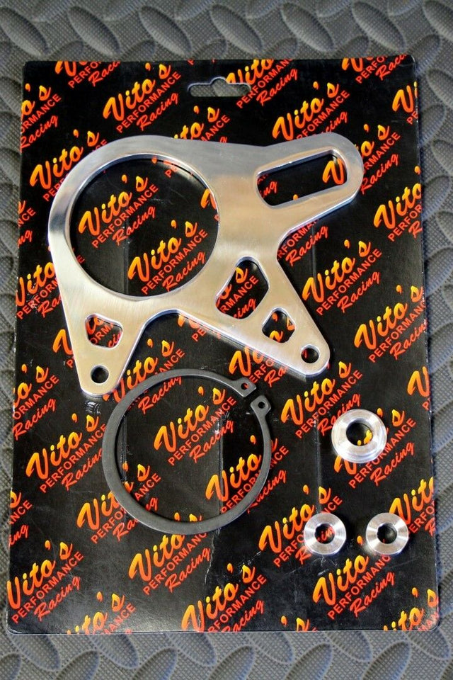 NEW BRAKE STAY Banshee round rear carrier bearing spacers caliper mount POLISHED 1