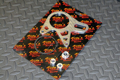 NEW BRAKE STAY Banshee round rear carrier bearing spacers caliper mount POLISHED 3