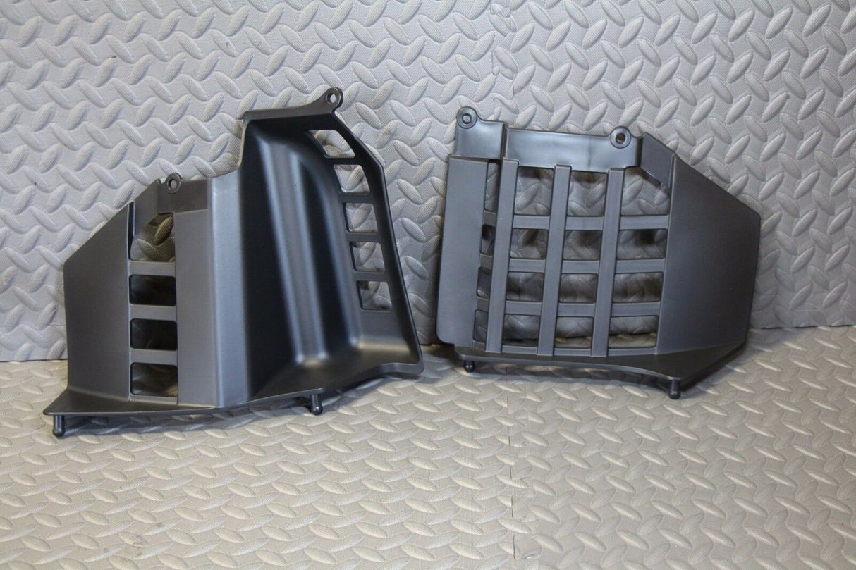 NEW Silver Heel Guards footrest Yamaha Banshee left + right nerf bars plastic 12