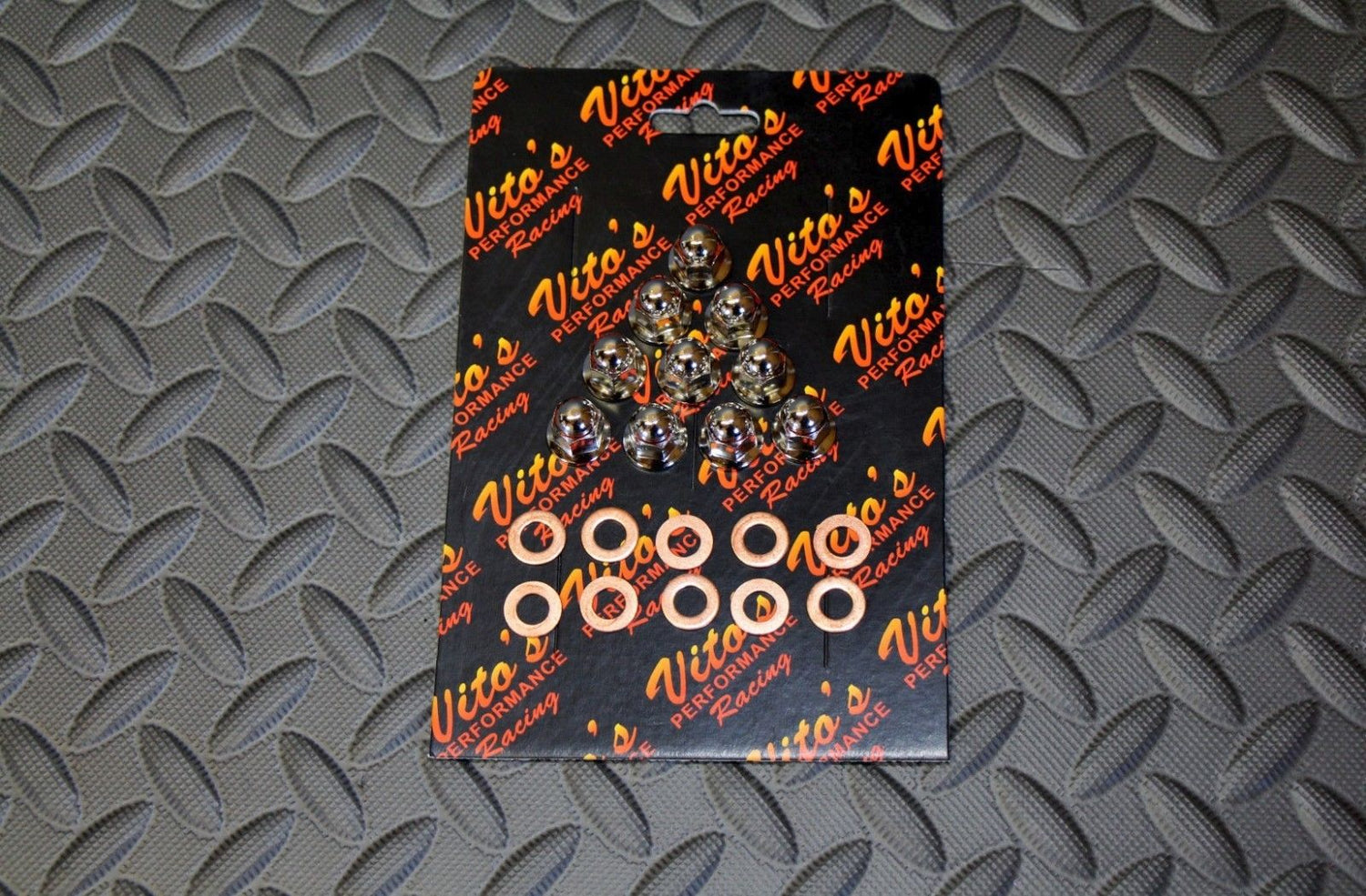 NEW Vito's Polished acorn head nuts + washers Yamaha Banshee Hemi Cool Head 3