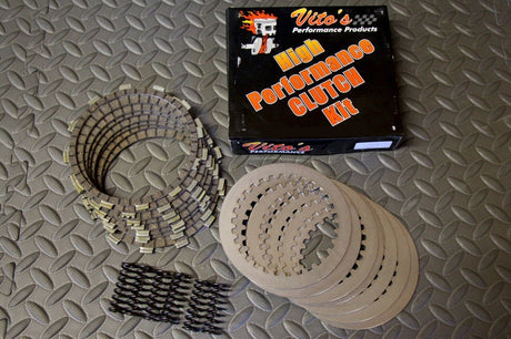 VITO'S PERFORMANCE CLUTCH KIT 8 FIBERS + PLATES + SPRINGS FULL FIBER MOD YFZ450 1