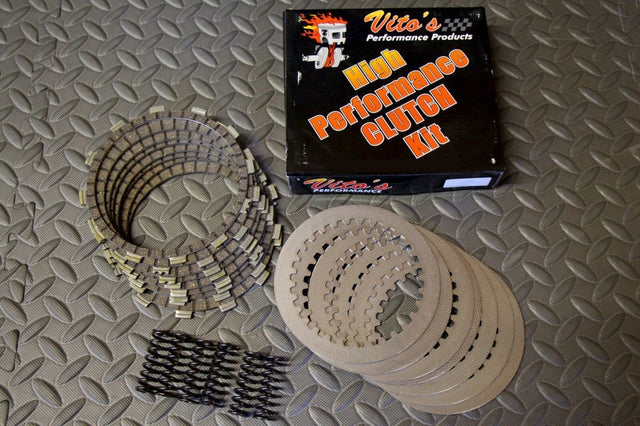 VITO'S PERFORMANCE CLUTCH KIT 8 FIBERS + PLATES + SPRINGS FULL FIBER MOD YFZ450 1