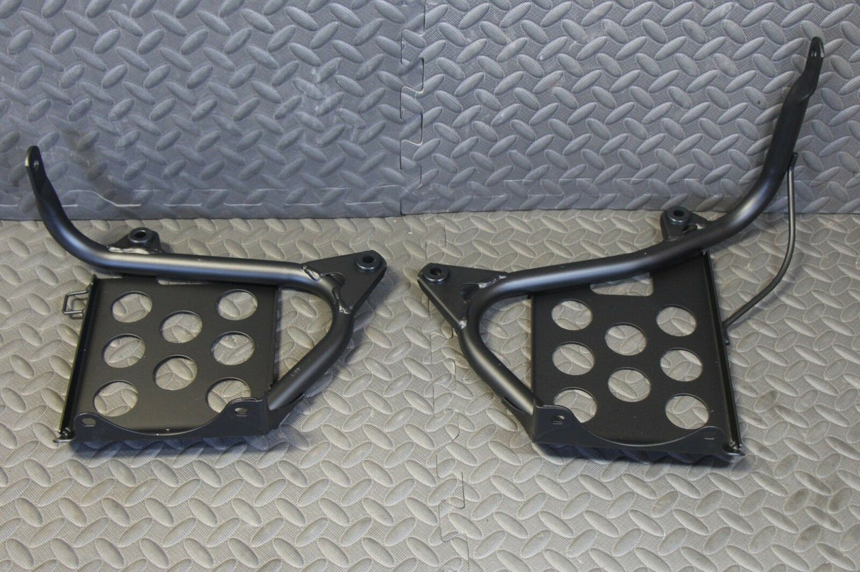 NEW Black Heel Guards footrest Yamaha Banshee left + right nerf bars plastics 3