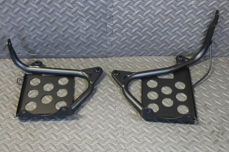 NEW Black Heel Guards footrest Yamaha Banshee left + right nerf bars plastics 3