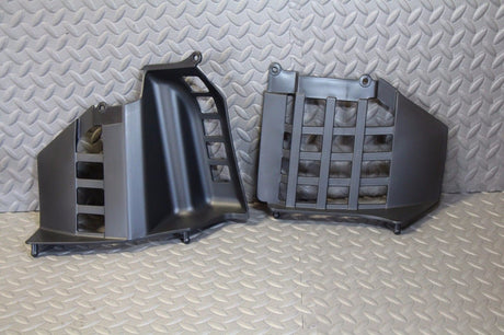 NEW Black Heel Guards footrest Yamaha Banshee left + right nerf bars plastics 9