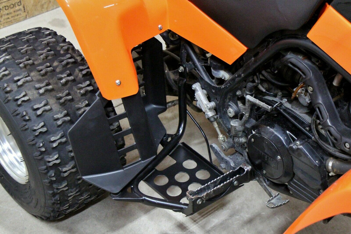 NEW Black Heel Guards footrest Yamaha Banshee left + right nerf bars plastics 11