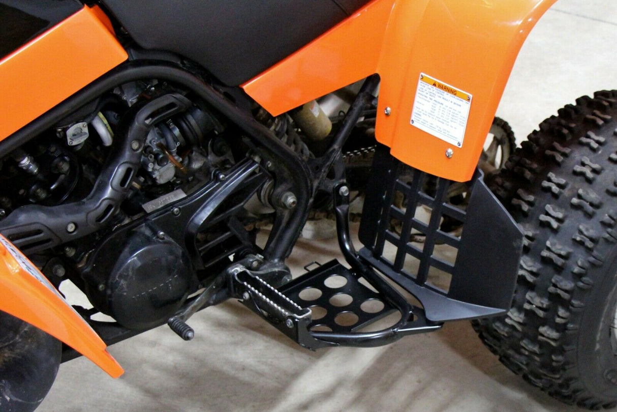 NEW Black Heel Guards footrest Yamaha Banshee left + right nerf bars plastics 12