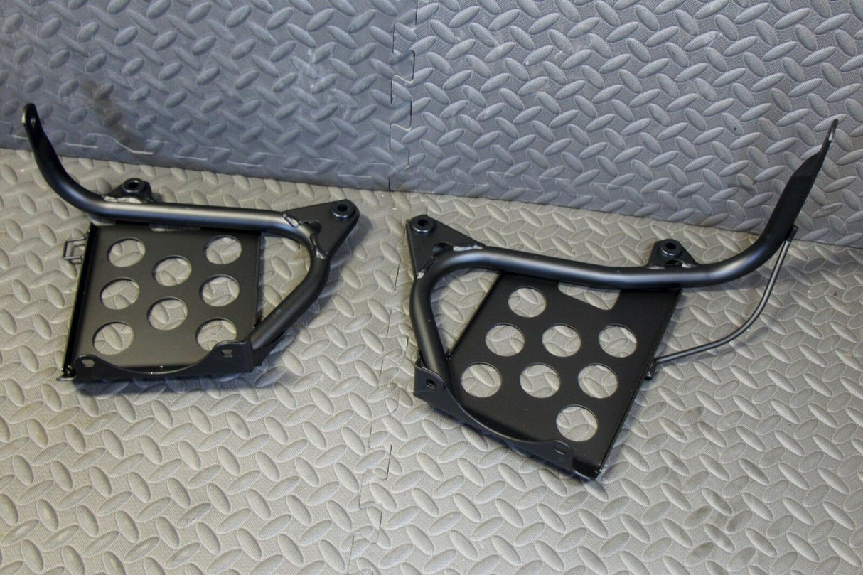 NEW Black Heel Guards footrest stand Yamaha Banshee left + right nerf bars 3