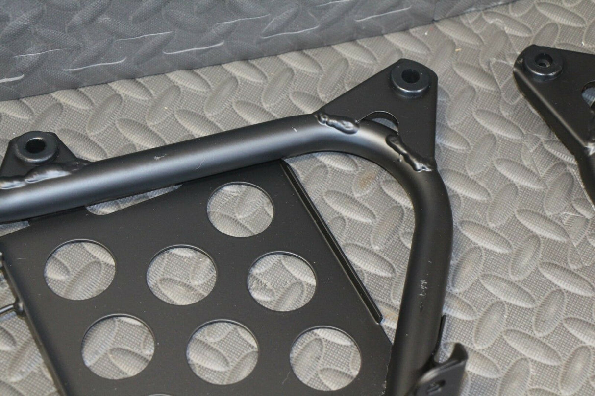 NEW Black Heel Guards footrest stand Yamaha Banshee left + right nerf bars 4