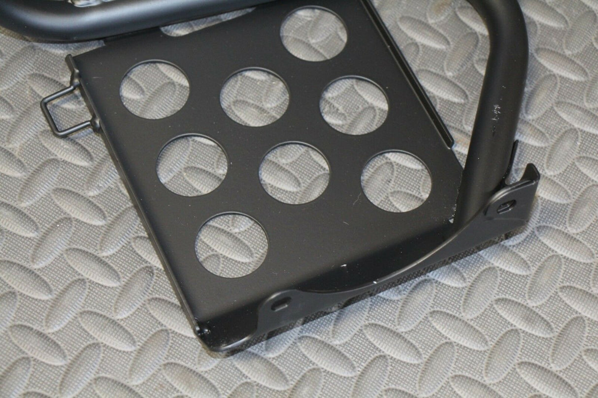 NEW Black Heel Guards footrest stand Yamaha Banshee left + right nerf bars 5