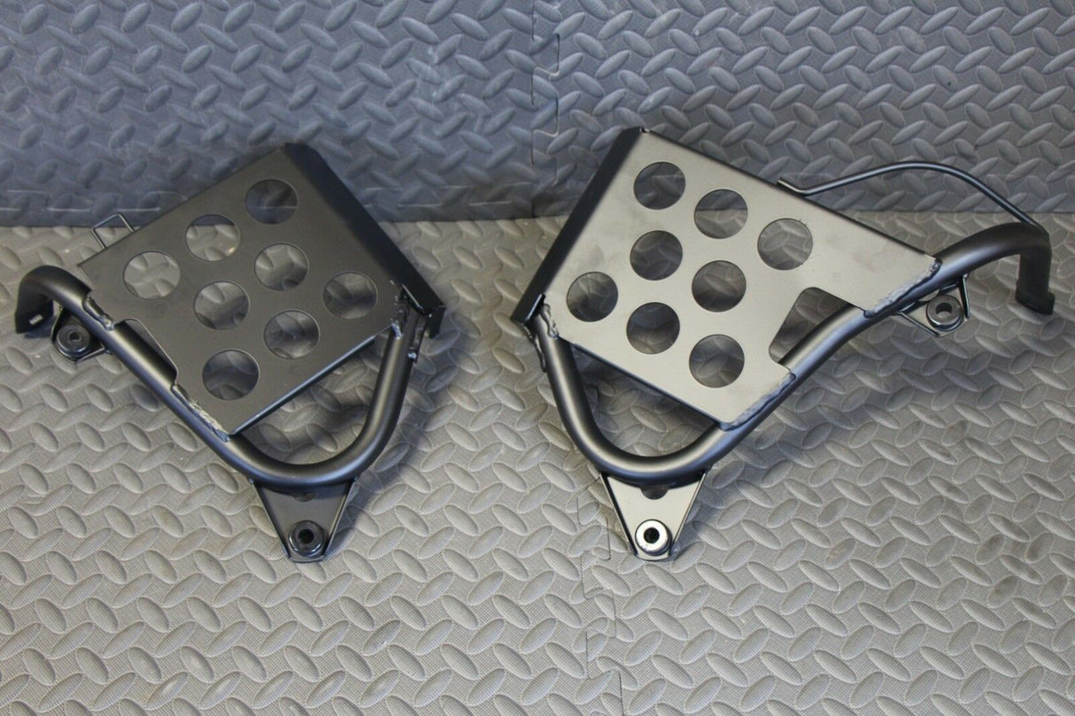 NEW Black Heel Guards footrest stand Yamaha Banshee left + right nerf bars 9