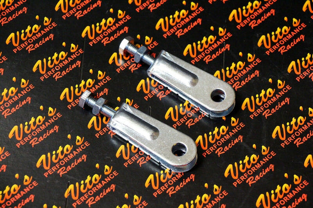 2 x Vitos Yamaha Banshee Warrior Blaster Raptor 350 chain adjusters rear carrier 1